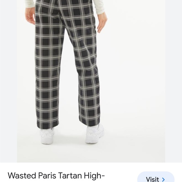 Urban Outfitters black pants with white stripes - Picture 2 of 6